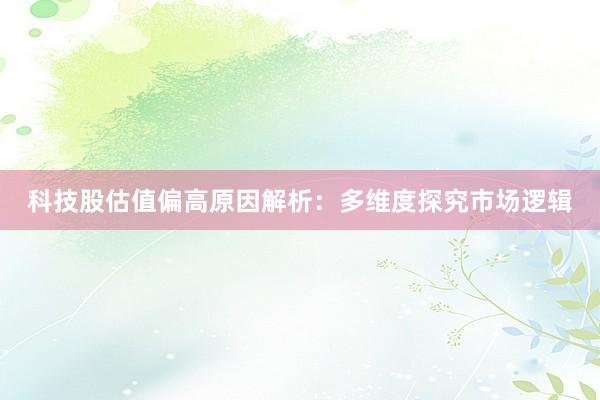 科技股估值偏高原因解析：多维度探究市场逻辑