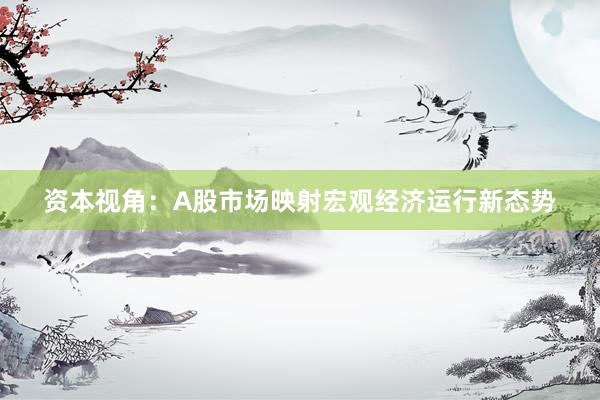 资本视角：A股市场映射宏观经济运行新态势