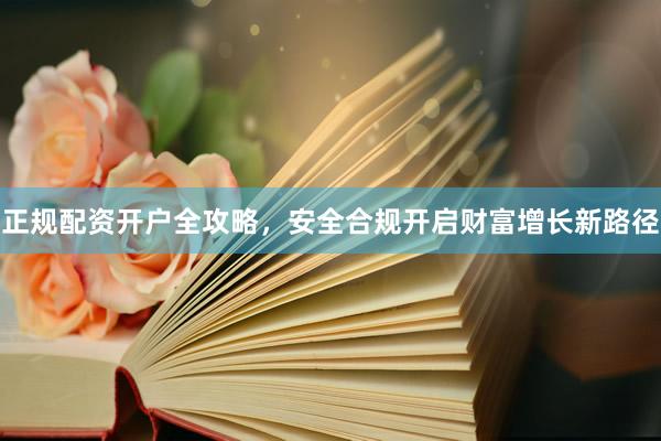 正规配资开户全攻略，安全合规开启财富增长新路径