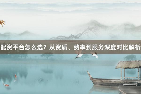 配资平台怎么选？从资质、费率到服务深度对比解析